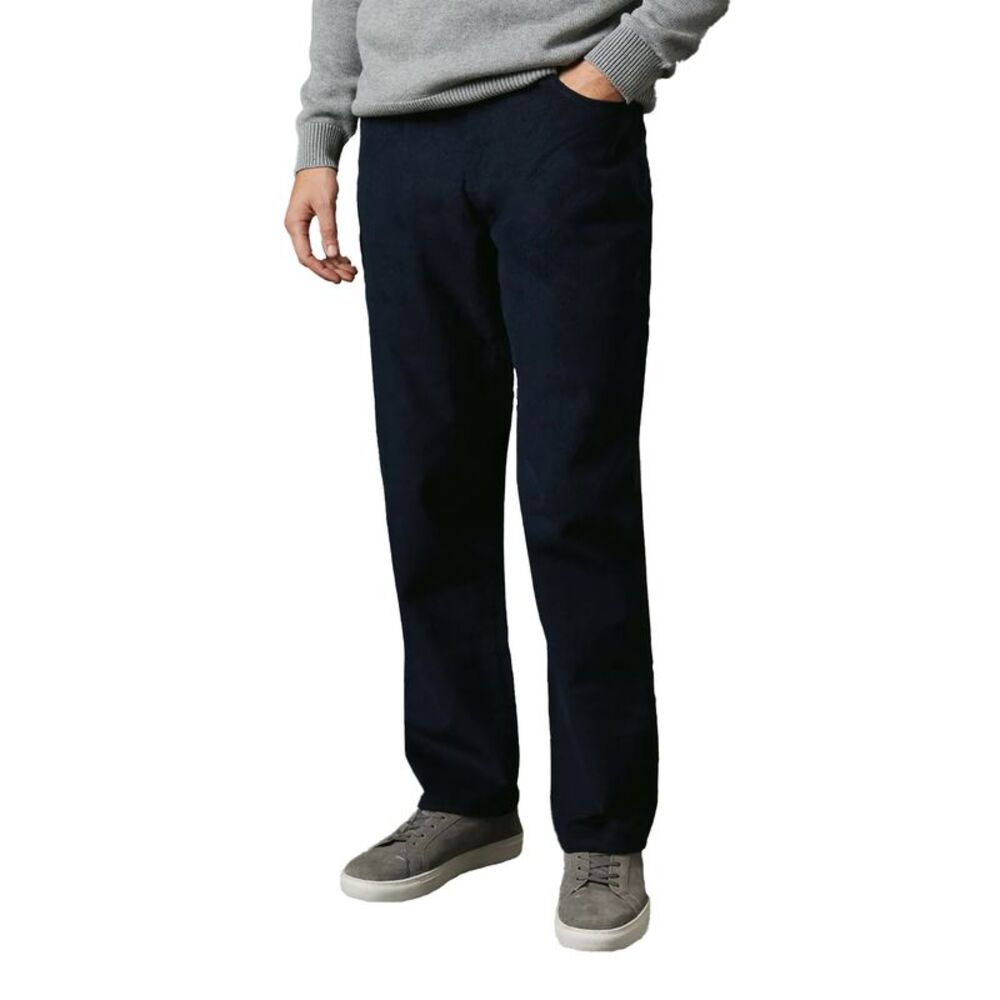 Maine Mens Corduroy 5 Pockets Straight Pants / Navy